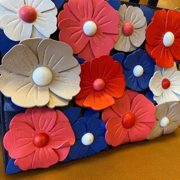 KATE SPADE Madison Daisy Lane Sam Leather Floral Convertible Crossbody Satchel - Picture 4 of 13